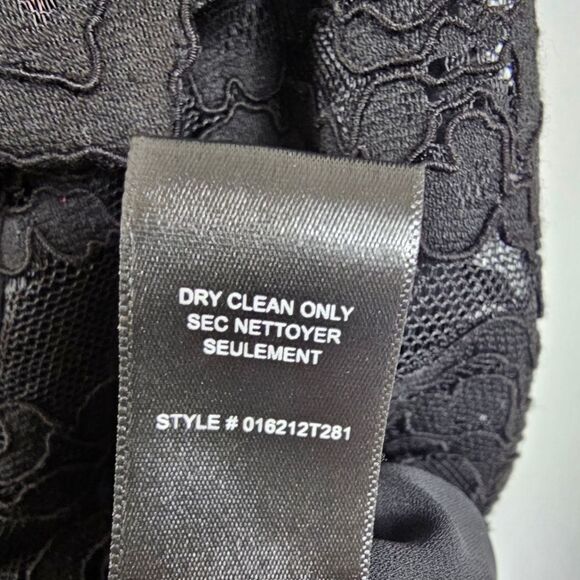 Rebecca Taylor Off Shoulder Lace top in Black - Size 8 - Picture 9 of 9